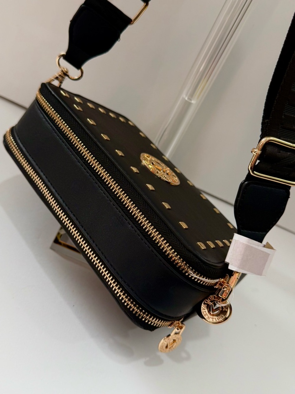 Valentino by Mario Valentino Studded Crossbody Camera Bag NWT - Picture 7 of 7